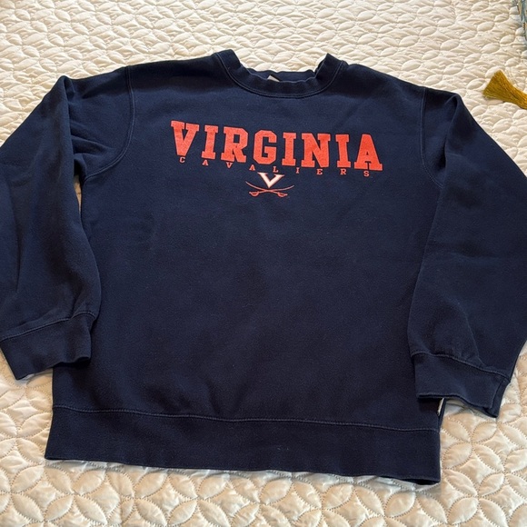 CI Sport University of Virginia Cavaliers Navy Long Sleeve Sweatshirt Size Med - Picture 1 of 9